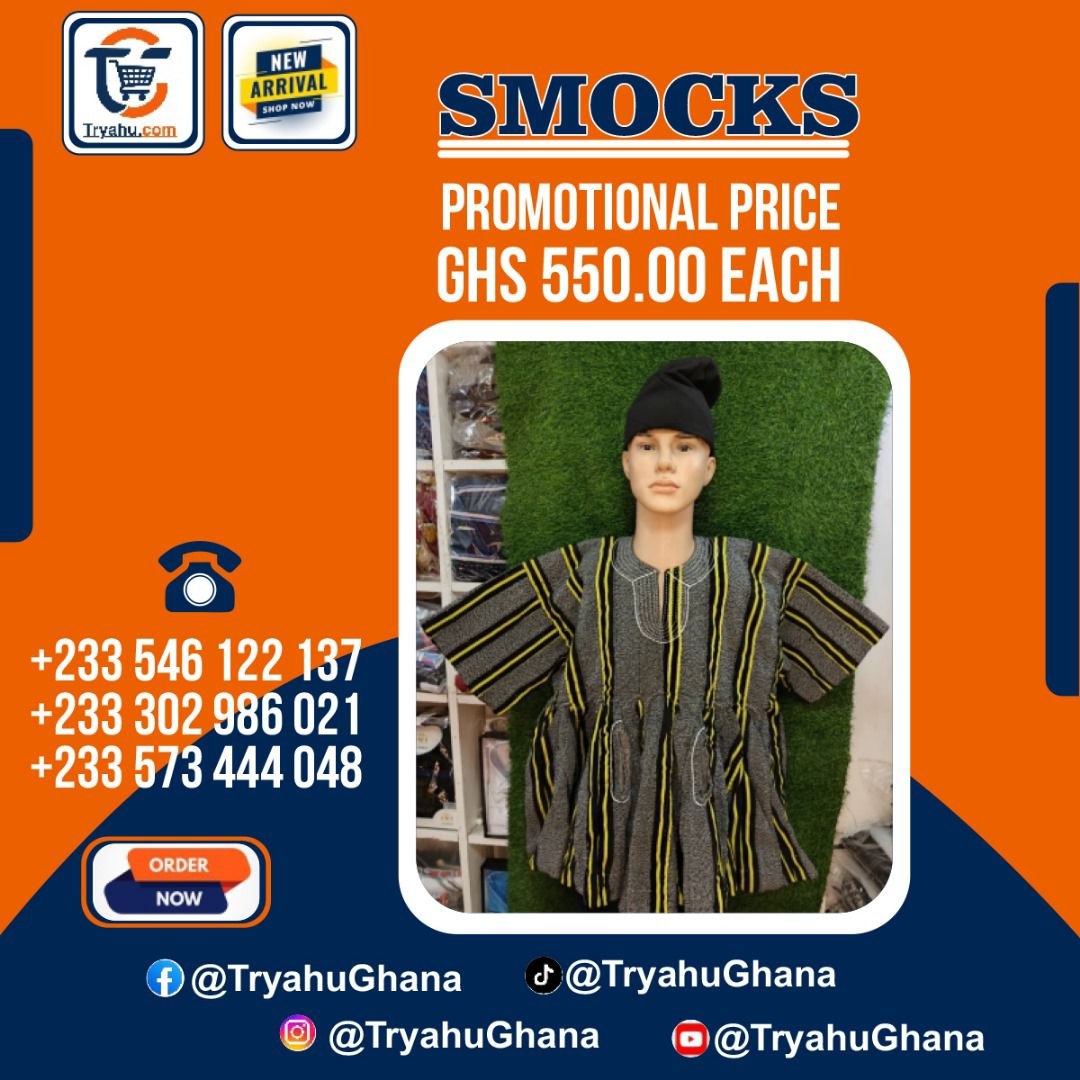Premium Handwoven Northern Smocks in Ghana | Authentic Batakari – Tryahu
